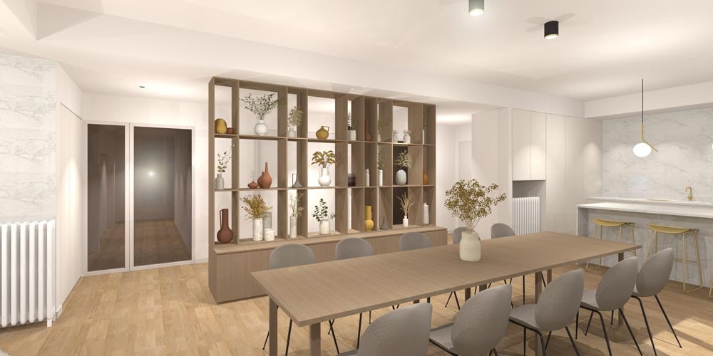 Rénovation d'un appartement à Brest : séjour