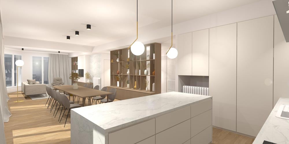 Rénovation d'un appartement à Brest : séjour