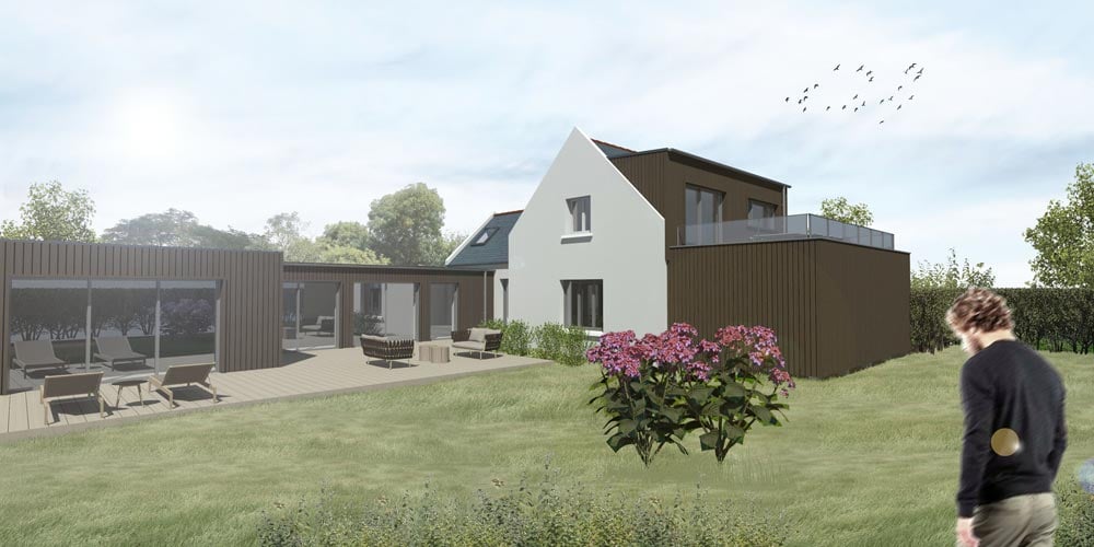 Rénovation d'une maison individuelle à Plouescat